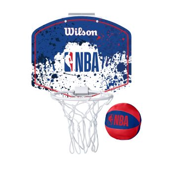 Wilson NBA TEAM MINI HOOP NBA, tabla s obručem, crna