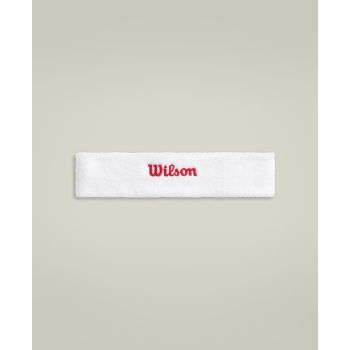 Wilson LOGO HEADBAND, znojnik teniski, bijela
