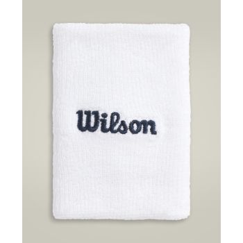 Wilson WIDE TERRY WRISTBAND, znojnik teniski, bijela