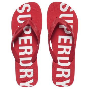 Superdry CODE ESSENTIAL FLIP FLOP, japanke, crvena