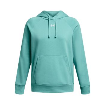 Under Armour RIVAL FLEECE HOODIE, ženski pulover, plava
