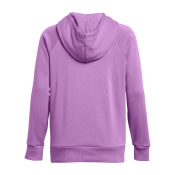 Under Armour RIVAL FLEECE HOODIE, ženski pulover, ljubičasta