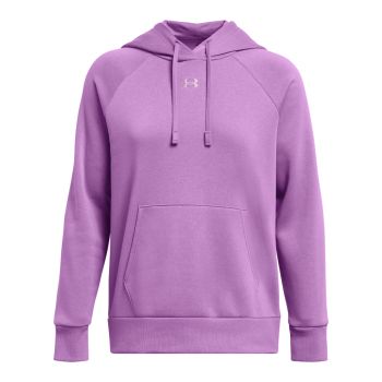 Under Armour RIVAL FLEECE HOODIE, ženski pulover, ljubičasta