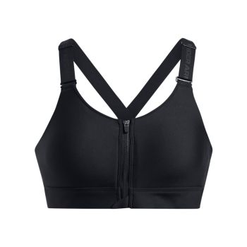 Under Armour INFINITY HIGH ZIP 2.0 BRA, ženski sportski top, crna