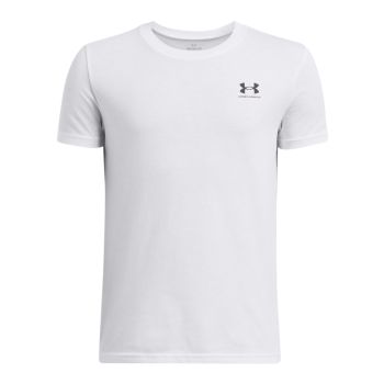 Under Armour B SPORTSTYLE LC SS, dječja majica, bijela