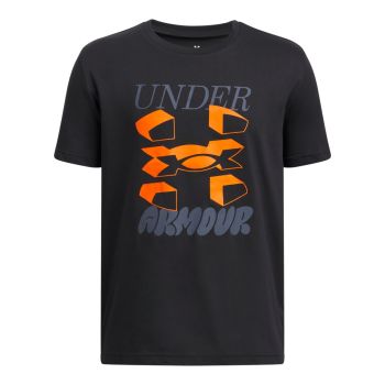 Under Armour B SPLIT BIG LOGO SS, dječja majica, crna