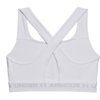Under Armour CROSSBACK MID BRA, ženski sportski top, bijela