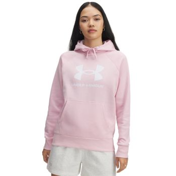 Under Armour RIVAL FLEECE BIG LOGO HD, ženski pulover, roza