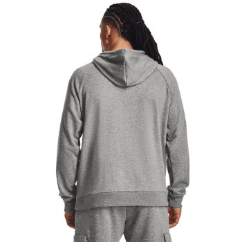 Under Armour RIVAL FLEECE HOODIE, muški pulover, siva