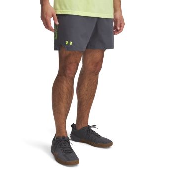 Under Armour VANISH WOVEN 6IN GRAPHIC STS, muške fitnes hlače, siva