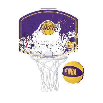Wilson NBA TEAM MINI HOOP LA LAKERS, tabla s obručem, ljubičasta
