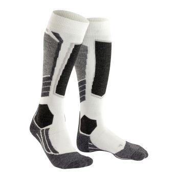 Falke SK2 INTERMEDIATE W, ženske skijaške čarape, bijela