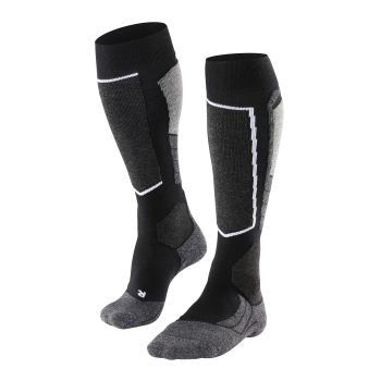 Falke SK2 INTERMEDIATE W, ženske skijaške čarape, crna