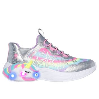 Skechers UNICORN DREAMS - STARRY LITE, djecje tenisice za slobodno vrijeme, srebrna