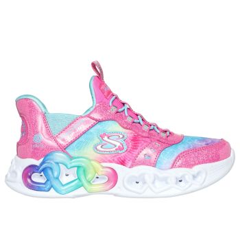Skechers INFINITE HEART LIGHTS, djecje tenisice za slobodno vrijeme, roza