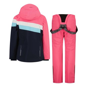 CMP KID G SET JACKET AND PANT, dječji skijaški komplet, roza
