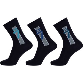 Cr7 BOYS SOCKS 3-PACK, dječje čarape, crna