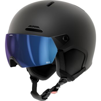 Alpina ARBER 2 VISOR Q-LITE, skijaška kaciga, crna