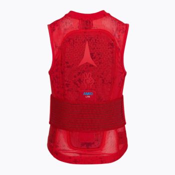 Atomic LIVE SHIELD AMID LITE VEST JR, štitnik leđa, crvena