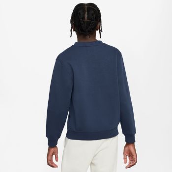 Nike K NSW CLUB FLC CREW LS LBR, dječi pulover, plava