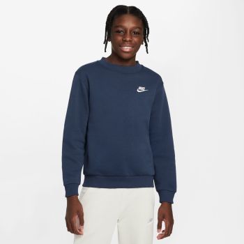 Nike K NSW CLUB FLC CREW LS LBR, dječi pulover, plava