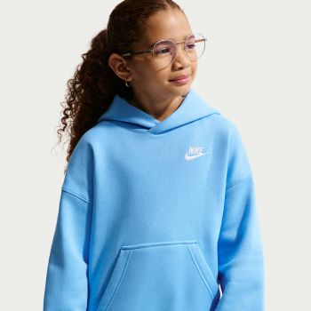 Nike K NSW CLB FLC OS HDY, dječji pulover, plava