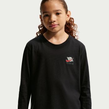 Nike K NSW LS TEE LS BOXY RACE, dječjamajica, crna