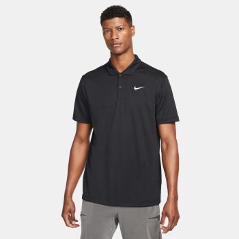 Nike M NKCT DF POLO SOLID, muška polo majica za tenis, crna