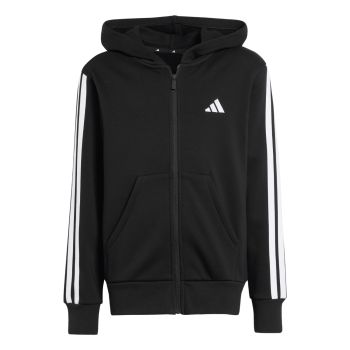 Adidas J 3S FL FZ HD, dječja jakna, crna