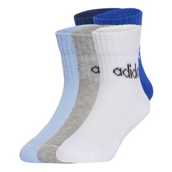 Adidas KIDS LIN ANK 5P, dječje čarape za fitnes, plava