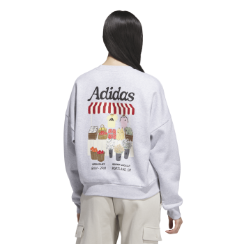 Adidas W FARMMKT SWT, ženski pulover, bijela