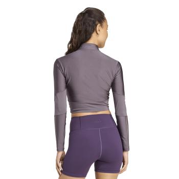 Adidas HYG SHN TRACK J, ženska jakna za fitnes, ljubičasta