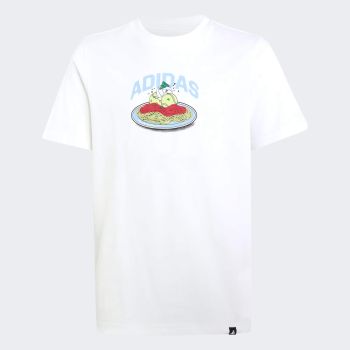 Adidas J FOOD T, dječja majica, bijela