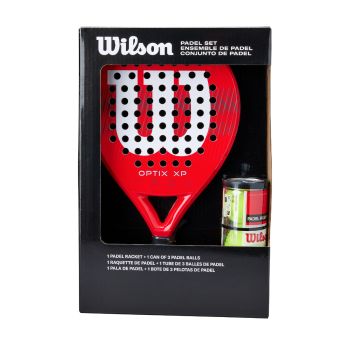 Wilson OPTIX XP PADEL KIT BOX, reket padel, crvena