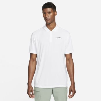 Nike M NKCT DF POLO SOLID, muška polo majica za tenis, bijela