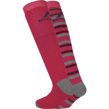 McKinley RIGO JRS 2-PACK MCK, dječje skijaške čarape, crvena