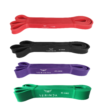 Terinda POWER BAND LATEX, traka fitnes, crvena