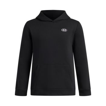 Under Armour B RIVAL FLEECE HOODIE, dječji pulover, crna