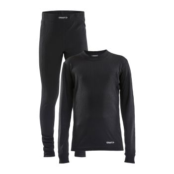 Craft CORE DRY BASELAYER SET J, dječje donje rublje set, crna