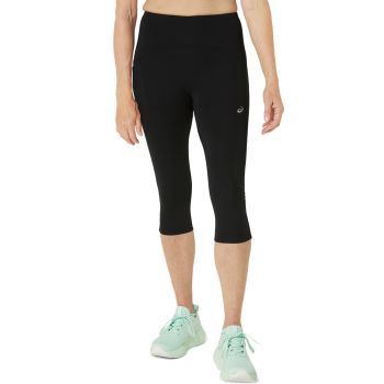 Asics ROAD HIGH WAIST CAPRI TIGHT, ženske tajice za trčanje, crna