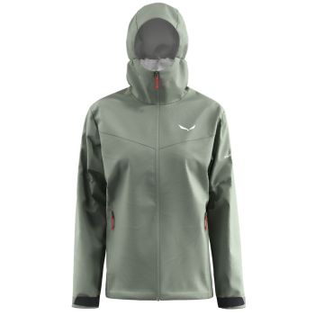 Salewa PUEZ 2.5L PTX JACKET W, ženska jakna za planinarenje, zelena