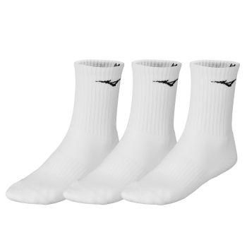 Mizuno TRAINING 3P SOCKS, muške čarape za trčanje, bijela