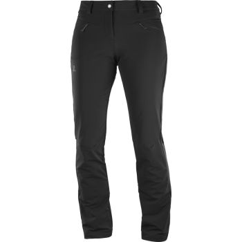 Salomon WAYFARER STRAIGHT WARM PA, ženske planinarske hlače, crna