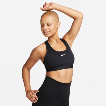 Nike W NK SWSH MED SPT BRA, ženski sportski top, crna