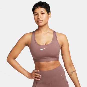 Nike W NK SWSH MED SPT BRA, ženski sportski top, ljubičasta