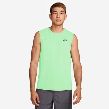 Nike M NK DF SOLAR CHASE SLVLS TOP, muška majica za trčanje, zelena