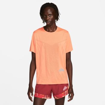Nike M NK DF TRAIL RISE 365 SS, muška majica za trčanje, narančasta
