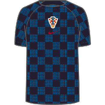 Nike CRO Y NK DF ACDPR SS TOP PM K, dječja majica za nogomet, plava