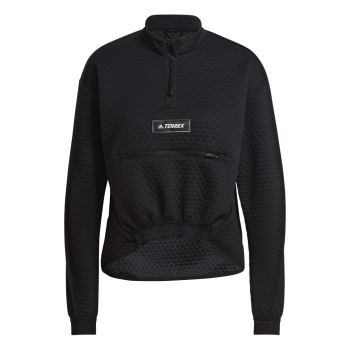 adidas W UTILITAS FZ F, ženski pulover za planinarenje, crna