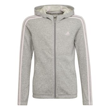 adidas G 3S FZ HD, dječji pulover, siva